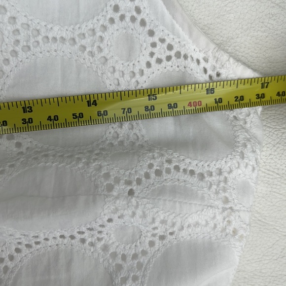 Banana Republic eyelet embroydery white dress - Picture 7 of 9